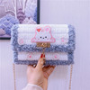 Knitted handmade bag, materials set, cute one-shoulder bag, 2021 collection