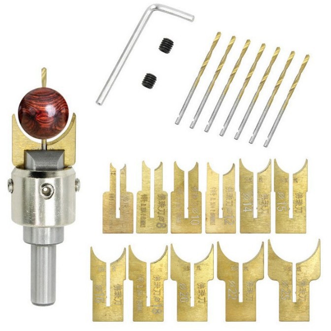 佛珠刀头圆珠刀合金佛珠刀片木珠手串佛头佛珠制作硬木佛珠刀24PC