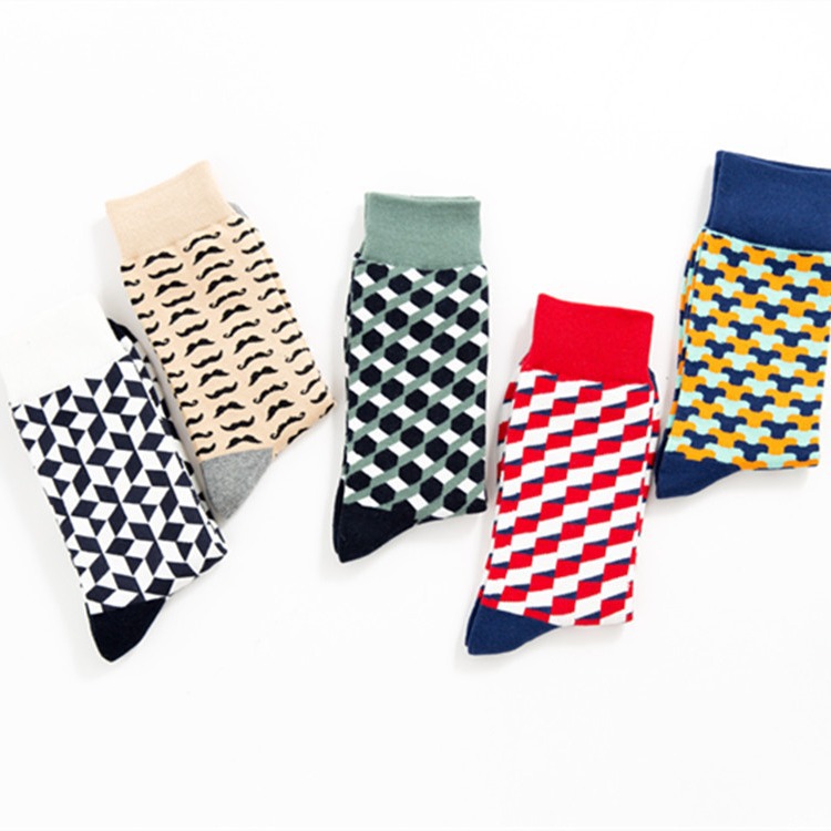 Autumn And Winter Colorful Trendy Socks Happy Socks Medium Tube Casual Cotton Socks_maomaolike.com