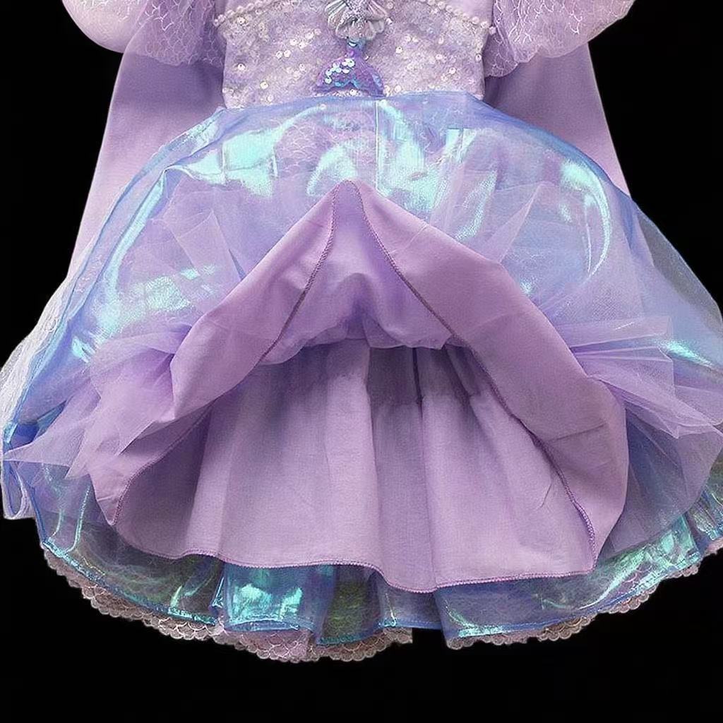 Cute long-sleeve, small princess costume, dress, autumn suit 4