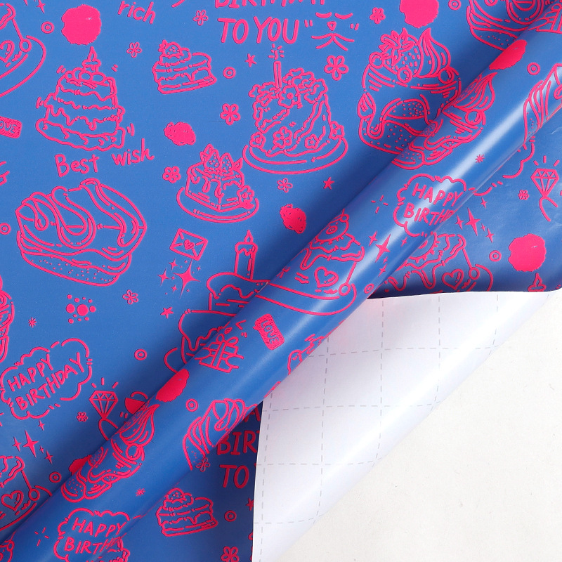 Transfronterizos para papel de papel de gran tamaño Happy Birthday Carton Wrapper Color Balloon Paper Gift Set Creativo