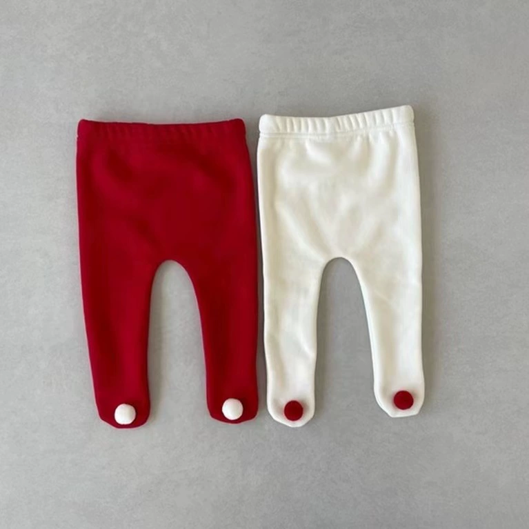 Зимние детские теплые л leggings для раннего возраста, демисезонные брюки, корейский стиль