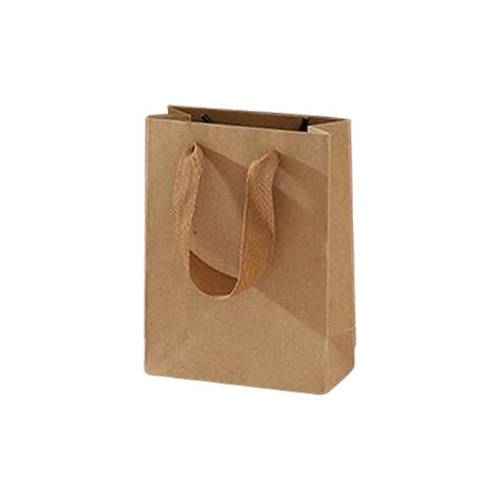 Vertical large kraft paper bag handbag advertising takeaway packaging gifts clothing store milk tea shop printing logo