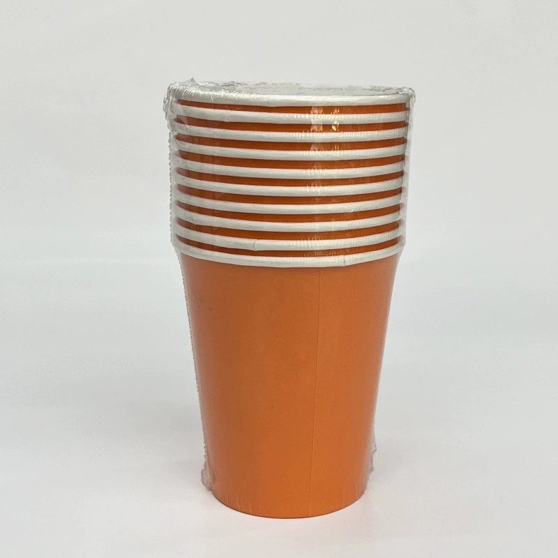 Tazas de papel directas de fábrica personalizadas impresión logotipo de tazas de papel domésticas 250ml espesar tazas comerciales desechables tazas de papel