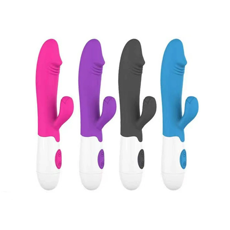 Silicone Rabbit Vibrator, Multi-frequency, Rechargeable or Battery Power, Various Colors