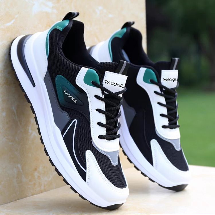 2026 Spring New Sports Shoes, Versatile and Fashionable Trendy Shoes, Soft-Soled, Breathable and Comfortable Men's Shoes, Running Shoes, Foreign Trade Cross-Border
