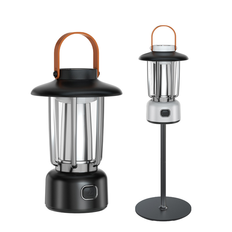 Nueva carga Al Aire Libre Retro Luz de camping portátil colgante de tres colores fuente de luz ambiente camping Luz Portátil mini colgante