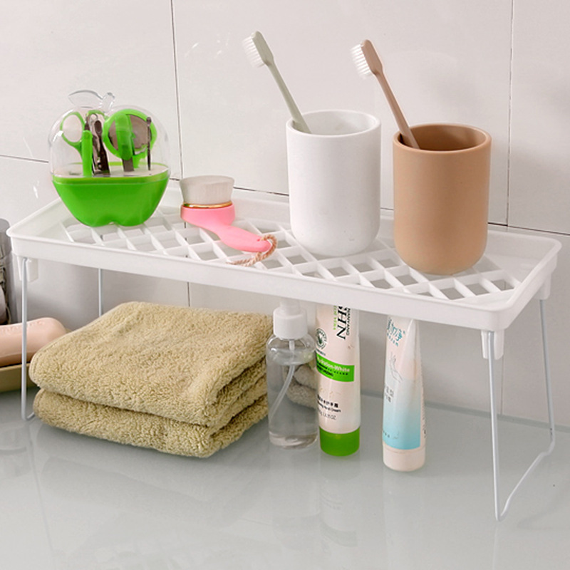 Cocina baño plegable almacenamiento rack multiusos artículos diversos rack de almacenamiento