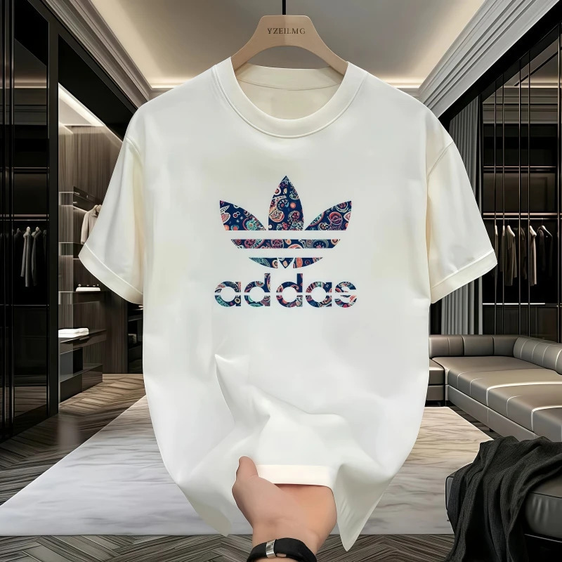 Tamisas de manga corta de hombre tendencia de verano de moda de hombre Tamisas de ropa de chicos 2025 nueva camiseta de manga media camiseta