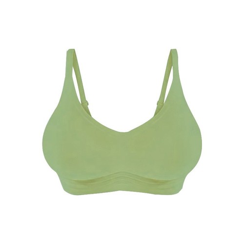 Cartoon figure externally expanded buttoned jelly soft support underwear for women with small breasts that are pushed together to make them look bigger, seamless and rimless bra