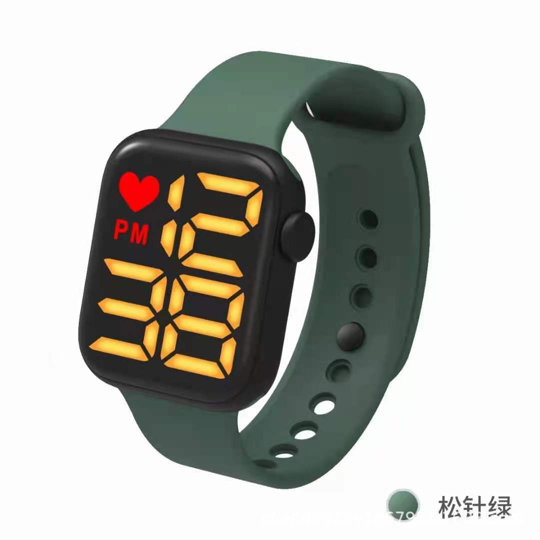 Apple, electronic men's watch for men and women, trend fashionable children's digital watch, 2021 collection, for beloved 5