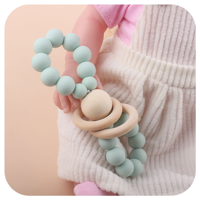 Comercio exterior nuevo en stock al por mayor bebé suministros bebé calmante silicona mordedor niños goma molar