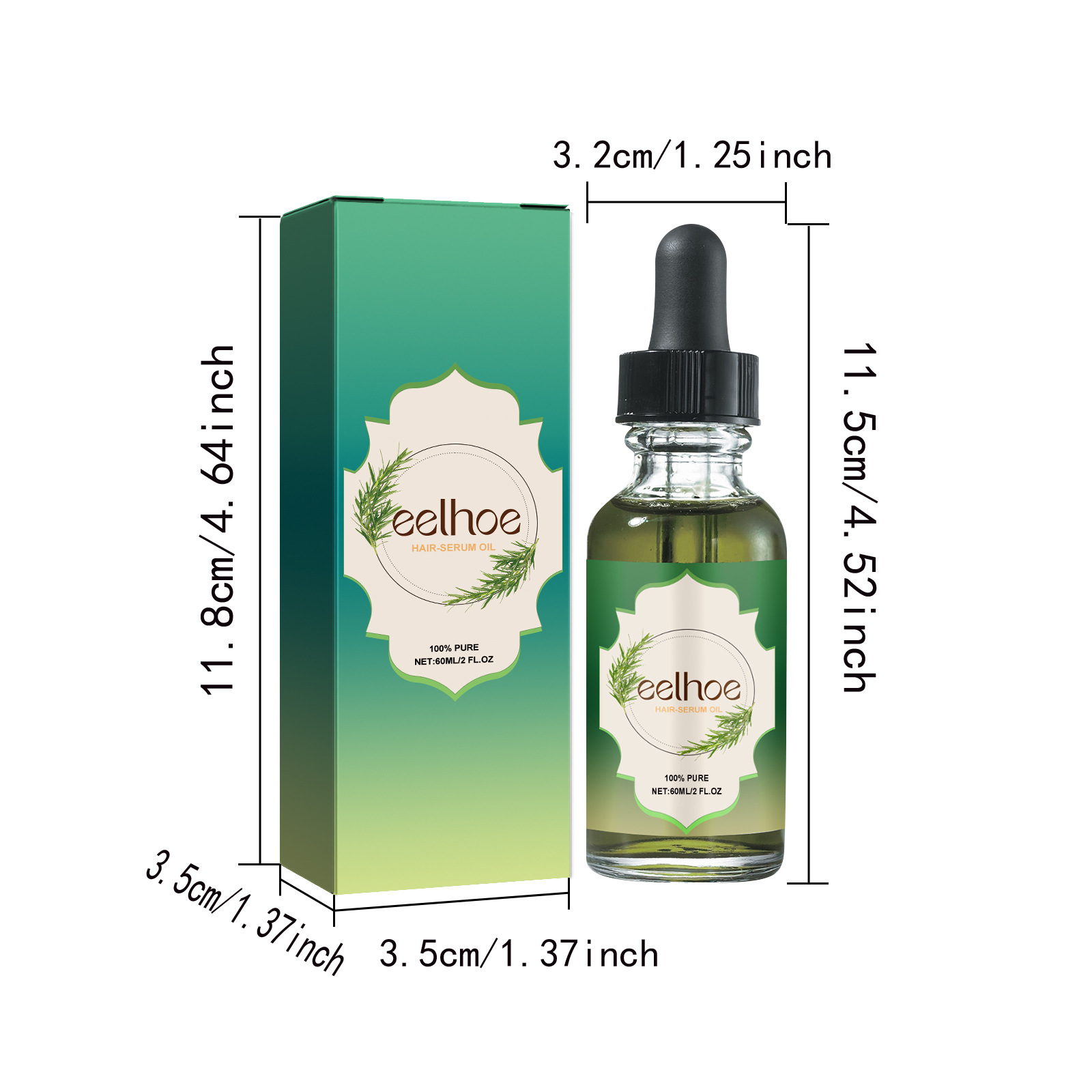 Das ätherische Rosmarin-Haaröl von EELHOE pflegt die Kopfhaut, beugt Haarausfall vor, verdichtet, spendet Feuchtigkeit und stärkt die Haarpflege_voghion.com
