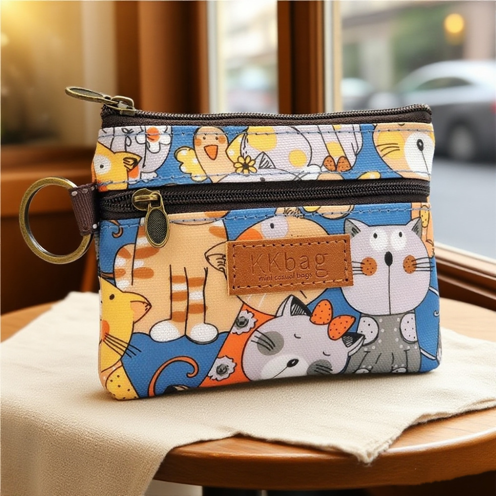 Coin Purse Xiaohua Cat-Blue