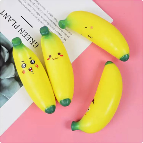 Simulated Flour Banana, Simulated Fruit Squeezing Toy, TPR Stress Relief Slow Rebound Flour Squeeze Toy Simulated Flour Banana, Simulated Fruit Squeezing Toy, TPR Stress Relief Slow Rebound Flour Squeeze Toy
