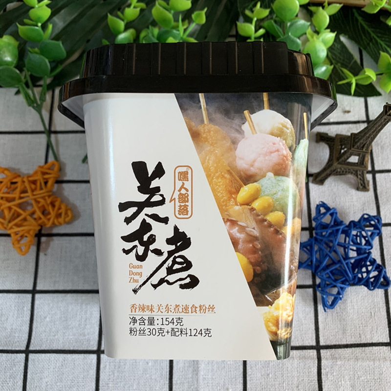 Hey Ren Tribe Kon-Ton 154g Instant Ready-to-Drink Fast Food & Quick Meals—Twelve Hours of Spicy Hot Pot in a Bucket