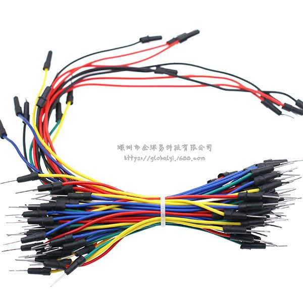 Breadboard line, adapter cable, bread, 65 pieces