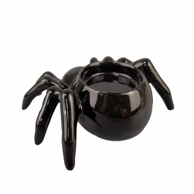 Spot creativo regalo de Halloween candelabro de cerámica candelabro de araña de estilo occidental decoración de velas de aromaterapia divertida