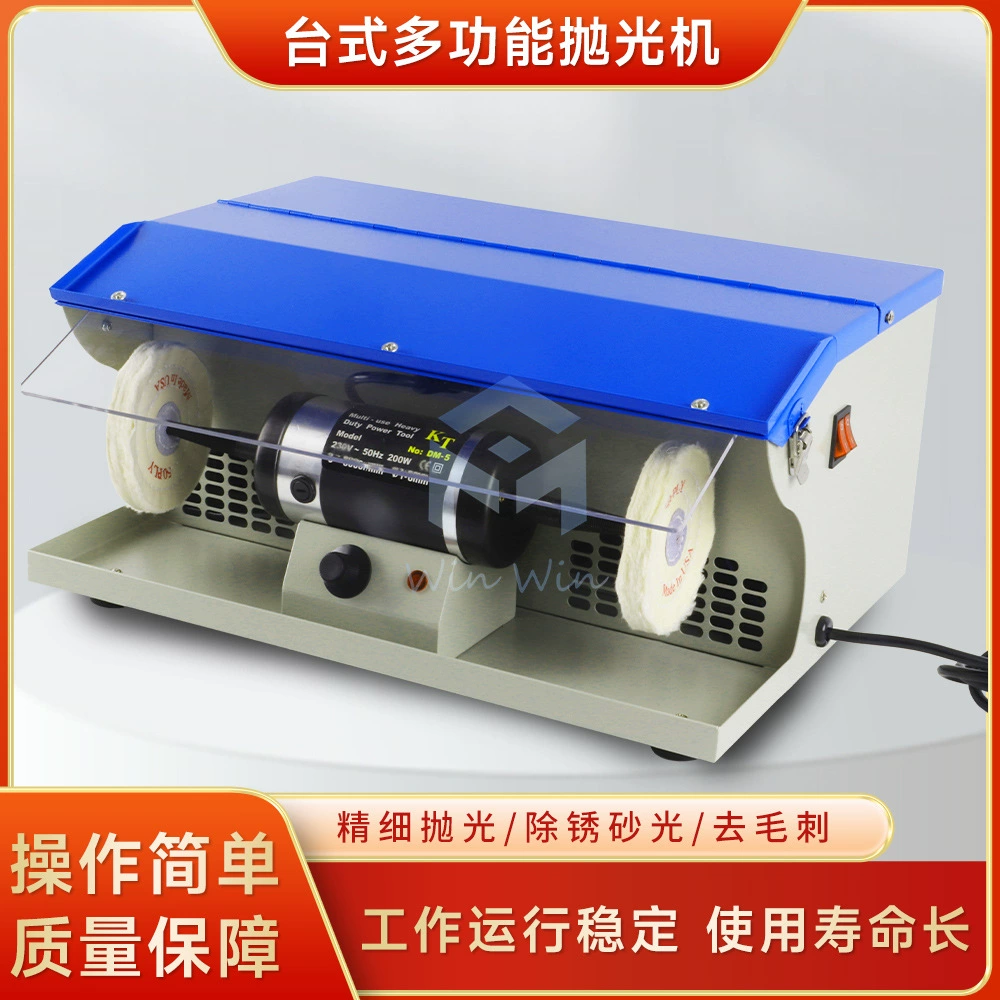 DM-5 Вакуумный полировальный станок Настольный двухголовочный тканевый круг с ламповой трубкой, шлифовальный станок с регулировкой скорости, инструменты для полировки золотых и серебряных ювелирных изделий