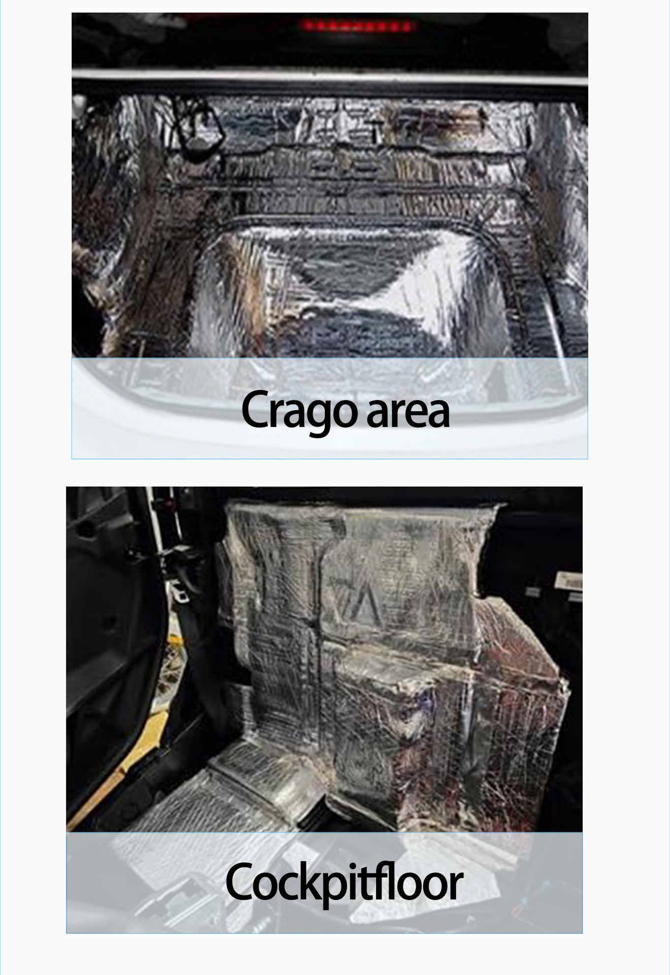 200Cm*50Cm Car Aluminum Foil Soundproofing Cotton Insulation Rv Heat Insulation Soundproofing Mat with Adhesive Backing Self-Adhesive Cross-Border Bestseller