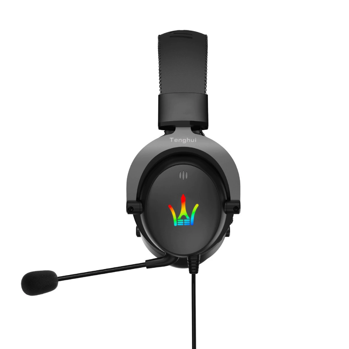 Новейшая наушница с креплением на голову для ПК с RGB-игровая гарнитура Type-C/USB виртуальная 7.1