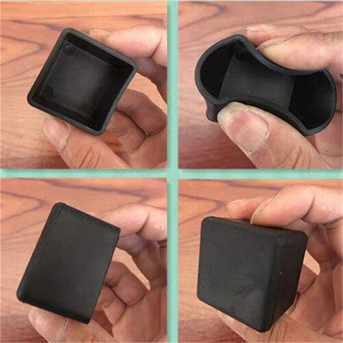 Black chair foot covers rubber table foot pads non-slip wear-resistant table leg covers protective cover thickened stool foot covers plastic