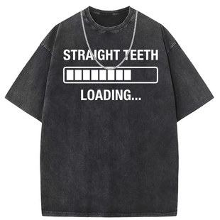 Vintage distressed vintage cotton printed short sleeve T-shirt cross-border fashion plus size original custom