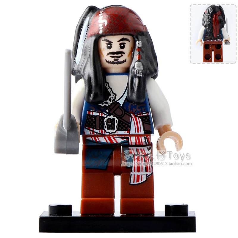 Пираты Карибского моря Дэвид Джонс Джек Элиза Baying KSZ515 518 Совместимо с Lego