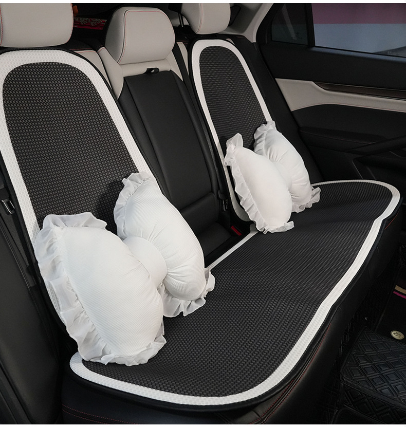 Car Headrest and Lumbar Support, Comfortable and Breathable, Suitable for All Seasons, Car Neck Pillow, Cross-Border Simple Car Cushion
