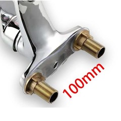 Face Basin Water Tap Cold Hot All Copper Body Double Hole Sink Bathroom Three Hole Bathroom Sink Faucet Wholesale
