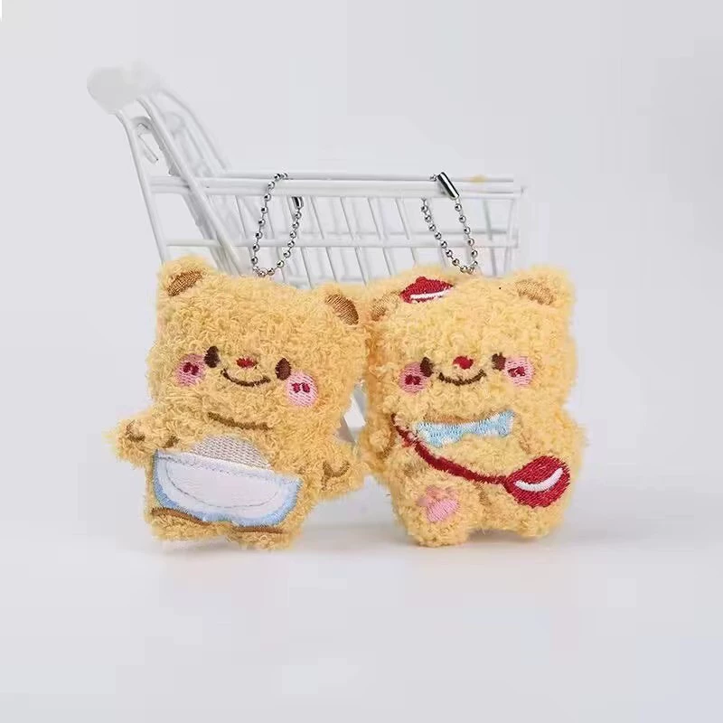 Клюква Hello Kitty плюшевый брелок, милый кукольный подвес с пищалкой и бусинной цепочкой, разнообразные стили