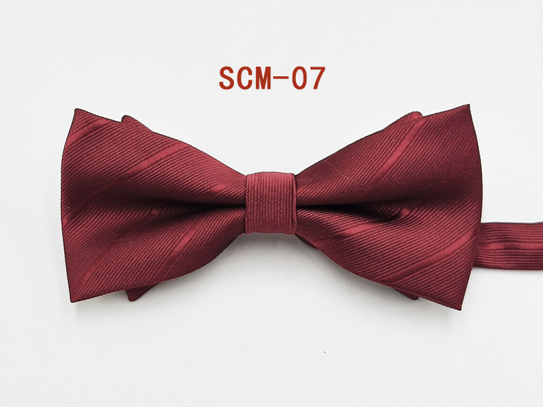 Spot venta al por mayor, pajarita para hombres, ropa formal, moda coreana, novio, padrino, lazo negro sólido