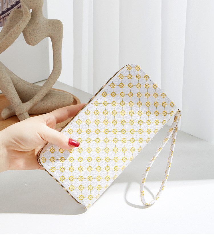 Neuer langer Reißverschluss für Damen, modische Vintage-Geldbörse mit mehreren Kartenfächern und Handytasche_voghion.com