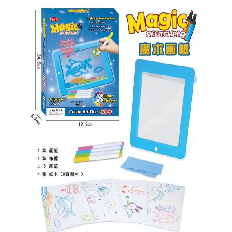 Tablero de Dibujo LED Fluorescente para Niños
