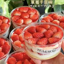 草莓芒果提拉米苏碗青提奶油双皮奶包装盒一次性杯子专商用甜品