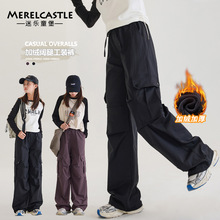 女童秋款工装裤2025新款潮酷穿搭儿童秋装女大童韩版美式重工裤子