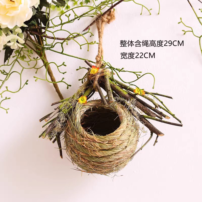 幼稚園空中ペンダント環境創造マイクロ風景環境レイアウト素材ペンダント装飾フォレストスタイルペンダント鳥の巣|undefined