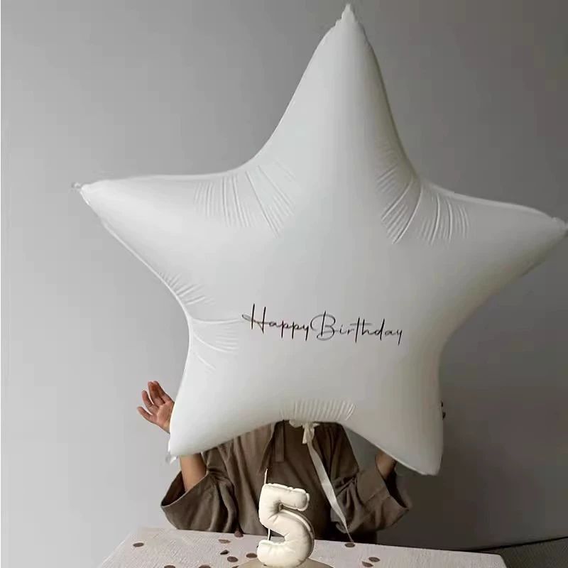 Ins Ветер большой пятизвездочный воздушный шар алюминиевая пленка день рождения украшения украшения реквизит развертывание фона стены фото фото фото реквизит