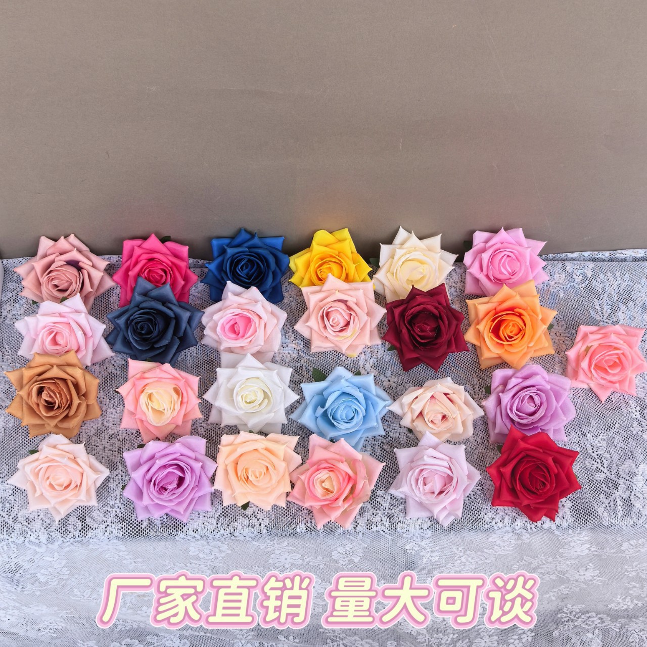 시뮬레이션된 꼬리 장미 머리 장식, 꽃 의류 액세서리, 재료, 꼬리 신발 장식, 머리띠, 머리핀, 꽃 화환, 꽃 벽