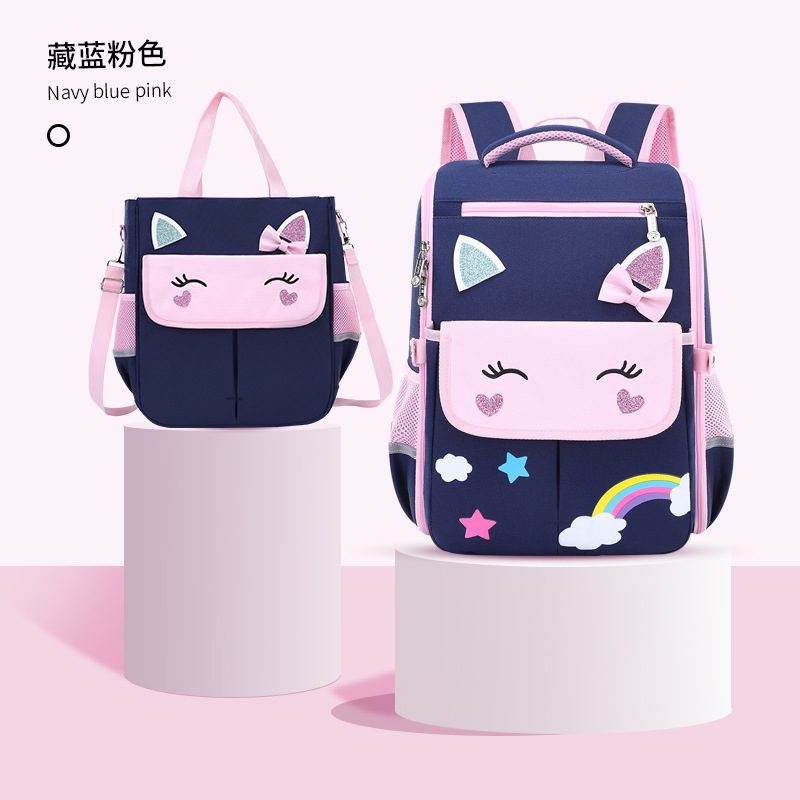 Nuevas mochilas para niños y niñas, estudiantes de primaria de grado 1 - 3 - 6 para reducir la carga de la mochila de hombro para niños de 6 - 9 - 12 años de edad, bolsas ligeras