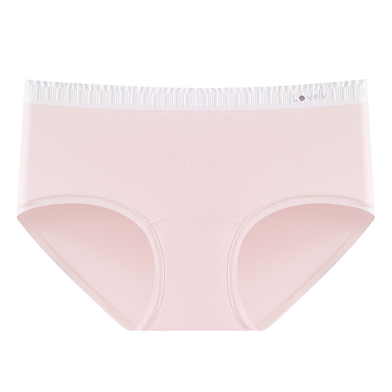 Bragas de entrepierna alargada para mujer, algodón puro, antibacteriano de grado 10A, borde de la bolsa de color, cómodo, sin costuras, anti-pellizco, calzoncillos para mujer