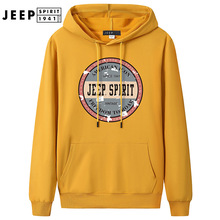 吉普连帽卫衣男春秋2021户外运动长袖宽松外套上衣866 8666