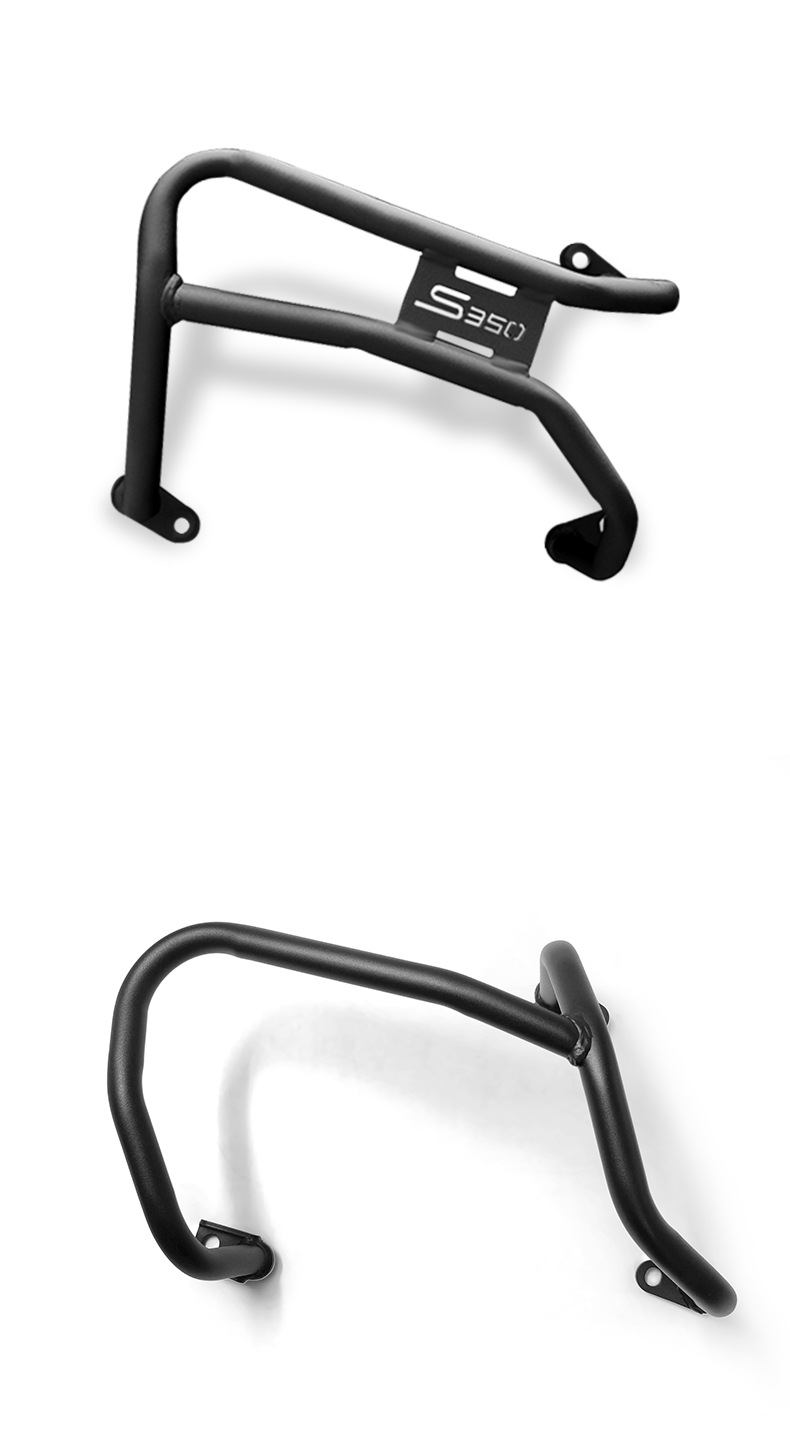 Suitable for Guangyang S250 Exhaust Guard Bar, Scooter S350 Anti-Fall and Anti-Scald Carbon Steel Exhaust Guard Bar Modification