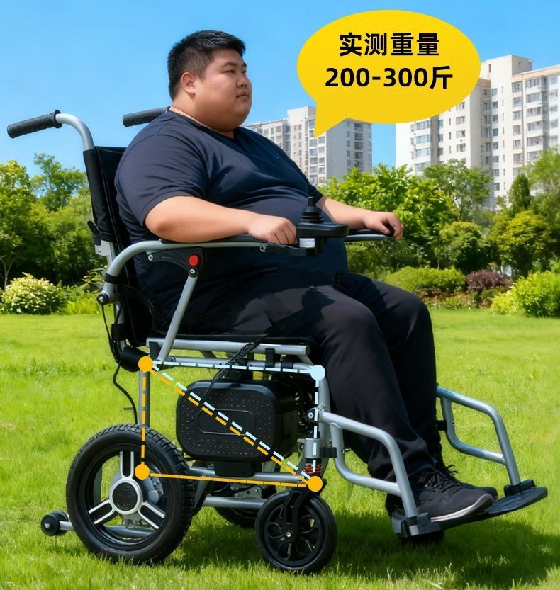 Aibangning electric wheelchair is a new portable, original-style, foldable mobility aid designed for the elderly to assist them in walking when they go out