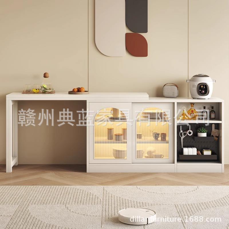 Bar transfronterizo tipo tablero de mesa bar de partición moderna simple en una sala de estar balcón ocio gabinete de comedor en la isla