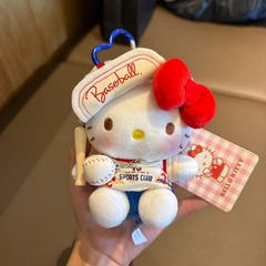 正版ktHelloKitty卡通可爱三丽鸥包挂件凯蒂猫毛绒玩偶钥匙扣送礼