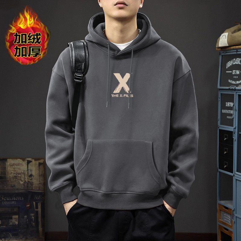 Otoño nuevo suelto pesado sudadera con capuzas letras masculinas y femeninas estilo de moda americana estilo de Hong Kong pareja camisa de manga larga