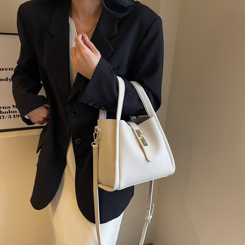 野菜バスケットのハンドバッグ女性2025新型秋冬レトロファッションバケツバッグ高級感小衆ショルダーバッグ|undefined