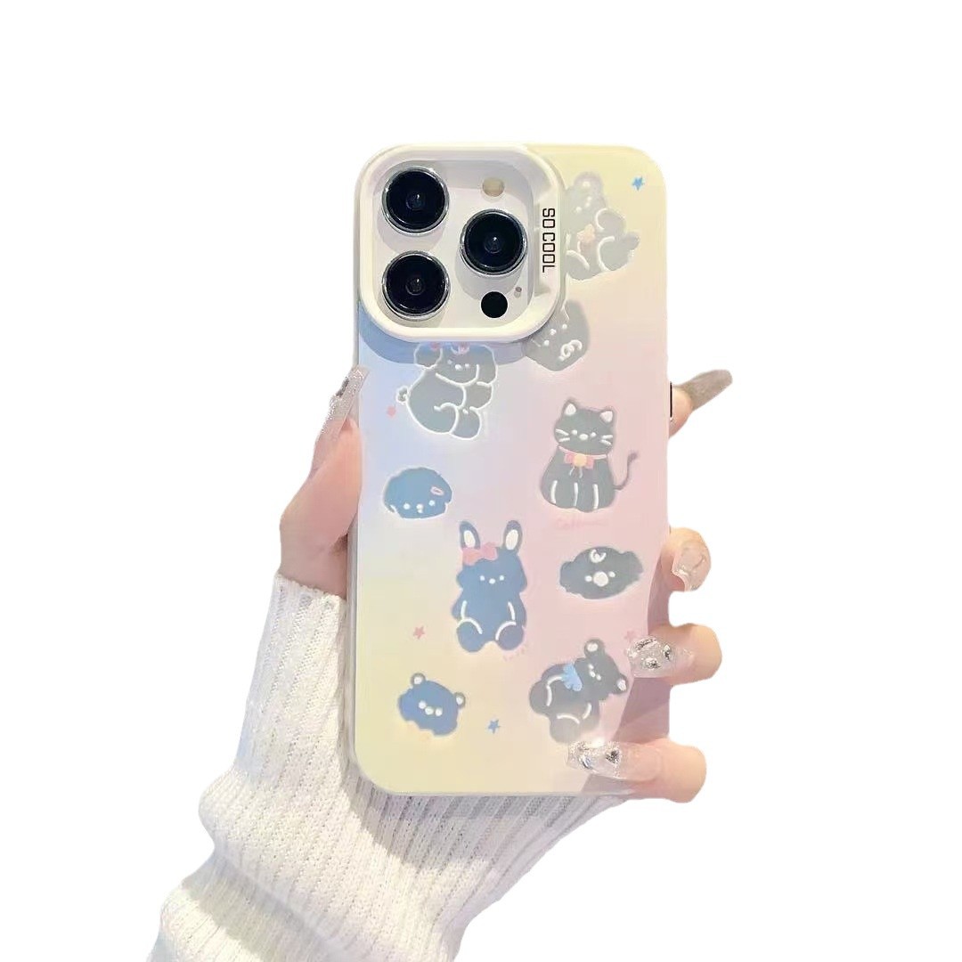 Nuevo animal pequeño para iPhone 16 funda para teléfono móvil Apple 15promax/14 anti-caída 13pro12 Premium 11
