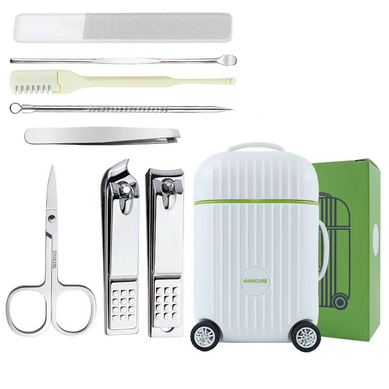 (인기) 화이트 여행용 손톱깎이 8종 세트